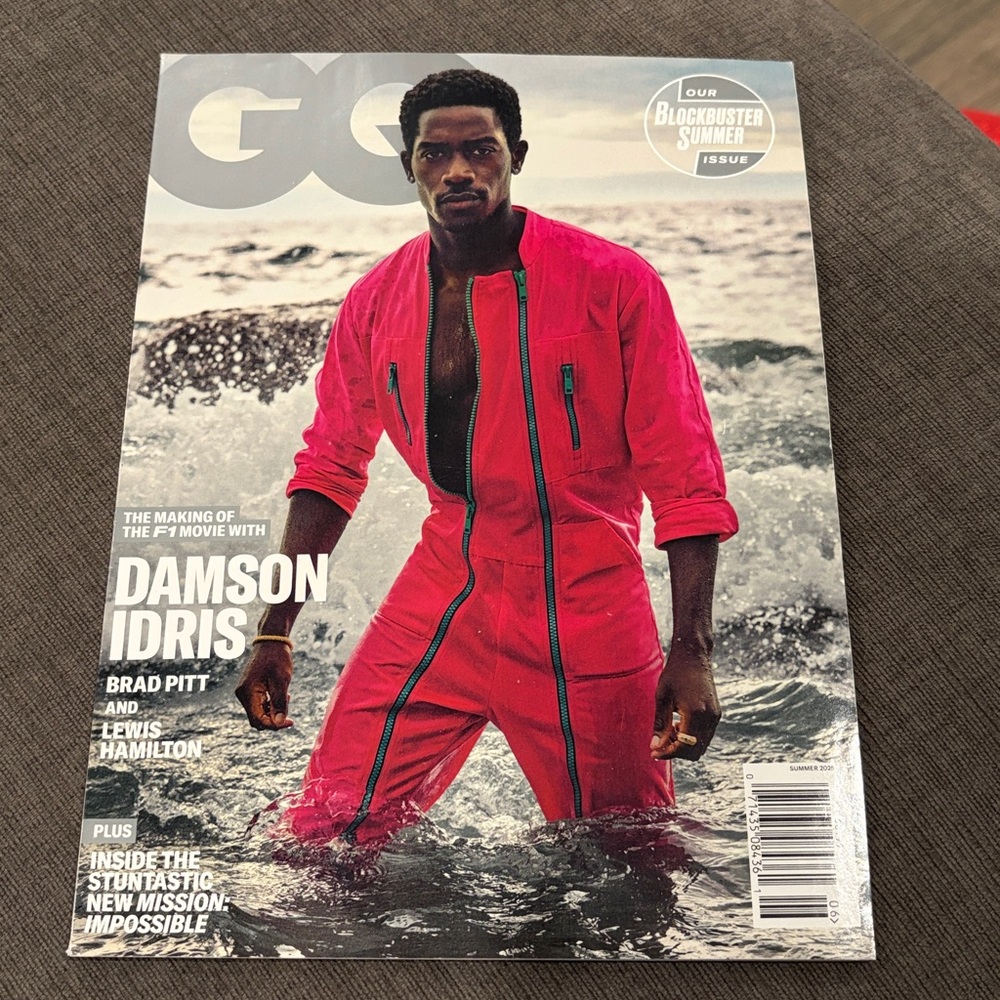 GQ Magazine - Summer 2025 - Damson Idris - Brad Pitt     men’s magazines f1